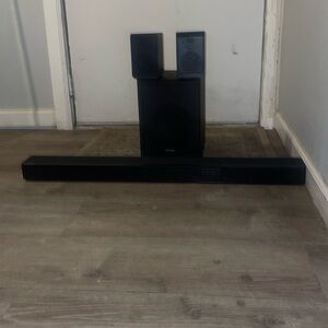 Hisense AX5120G soundbar and subwoofer with 2 surround sound speakers